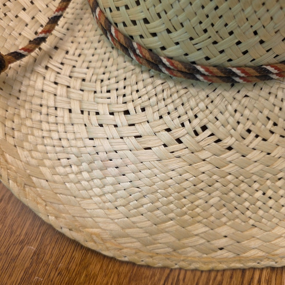 Resistol Hawkeye Straw Cowboy Hat Natural Poly Hemp Made in Texas USA S7061 - Picture 10 of 14
